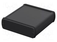 Enclosure: with panel; ALUBOS 1000; X: 106mm; Y: 100mm; Z: 32mm; IP65 BOPLA