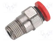 Push-in fitting; straight; PBT; Thread: BSP 1/4" NORGREN HERION