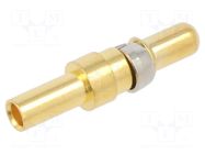 Male; DSUB MA STR CRIMP CONTACT 20A POWER; crimped; straight HARTING