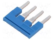 Comb bridge; blue; terminals: 4; 6mm PHOENIX CONTACT