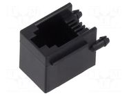Connector: RJ9; socket; PIN: 4; 4p4c; THT; angled GCT