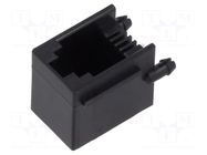 Connector: RJ9; socket; PIN: 4; 4p4c; THT; angled GCT