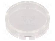 Actuator lens; RONTRON-R-JUWEL; transparent; Ø19.7mm SCHLEGEL