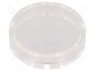 Actuator lens; RONTRON-R-JUWEL; transparent; Ø19.7mm SCHLEGEL