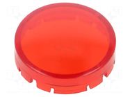 Actuator lens; RONTRON-R-JUWEL; red,transparent; Ø19.7mm SCHLEGEL