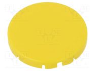 Actuator lens; RONTRON-R-JUWEL; yellow; Ø19.7mm SCHLEGEL