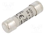 Fuse: fuse; gG; 20A; 500VAC; 250VDC; 10.3x38mm DF ELECTRIC