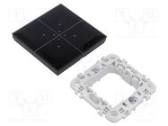 Touch switch; F&Home; in mounting box; 85÷265VDC; -25÷50°C; black F&F