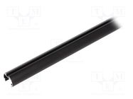 Profiles for LED modules; black; 1m; OLEK; aluminium; anodized KLUŚ