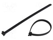 Cable tie; L: 210mm; W: 8mm; black; polyamide; 785N; Ømax: 47mm; KR HELLERMANNTYTON