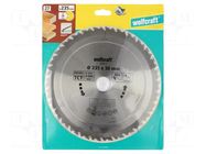 Circular saw; Ø: 235mm; Øhole: 30mm; W: 3.2mm; Teeth: 30 WOLFCRAFT