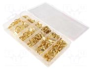 Kit: connectors; crimped; for cable; non-insulated; 750pcs. YATO