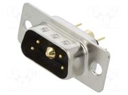 Connector: Special D-Sub; PIN: 5(1+4); plug; male; on PCBs; THT MH CONNECTORS