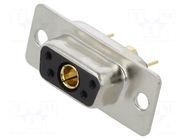 Connector: Special D-Sub; PIN: 5(1+4); plug; female; on PCBs; THT MH CONNECTORS