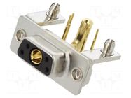Connector: Special D-Sub; PIN: 5(1+4); plug; female; on PCBs; THT MH CONNECTORS
