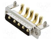 Connector: Special D-Sub; PIN: 5; plug; male; on PCBs; THT; MHCD MH CONNECTORS