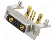 Connector: Special D-Sub; PIN: 7(2+5); plug; female; on PCBs; THT MH CONNECTORS