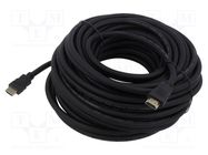 Cable; HDMI 1.4; HDMI plug,both sides; Len: 20m; black; 30AWG SAVIO