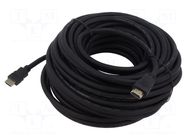 Cable; HDMI plug,both sides; HDMI 1.4; Len: 20m; black; 30AWG SAVIO