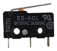 MICROSWITCH, SPDT, LEVER, 125VAC, 5A