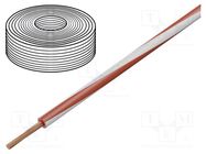 Wire; H07Z-K; stranded; Cu; 1.5mm2; LSZH; red-white; 450V,750V; 100m HELUKABEL