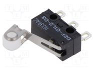 Microswitch SNAP ACTION; 0.1A/30VDC; SPDT; Rcont max: 100mΩ; IP40 OMRON Electronic Components