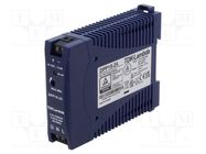 Power supply: switched-mode; for DIN rail; 15W; 24VDC; 630mA; 80% TDK-LAMBDA