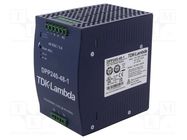 Power supply: switched-mode; for DIN rail; 240W; 48VDC; 5A; 90% TDK-LAMBDA