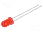 LED; red; 5mm; 120÷180(typ)-250mcd; 45°; Front: convex; 1.7÷2.4VDC BRIGHTEK (EUROPE)