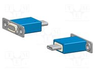 Test plug; PS; L: 27.7mm; 90Ω; W: 30mm; USB C 3.1; H: 8mm; 10Gbps INGUN