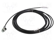 Connection lead; M12; PIN: 3; angled; 5m; plug; 4A; VK; -30÷90°C; IP67 IPF ELECTRONIC