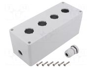 Enclosure: for remote controller; 22mm; X: 75mm; Y: 190mm; Z: 75mm KRADEX