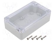 Enclosure: multipurpose; X: 75mm; Y: 125mm; Z: 37mm; ZP; ABS KRADEX