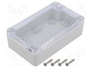 Enclosure: multipurpose; X: 75mm; Y: 125mm; Z: 37mm; ZP; light grey KRADEX