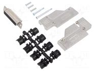 Connector: D-Sub; PIN: 25; plug; female; for cable; angled 90° MH CONNECTORS