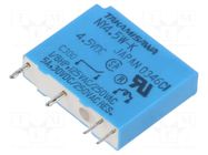 Relay: electromagnetic; SPST-NO; Ucoil: 4.5VDC; 5A; 5A/250VAC; NY FCL Components