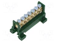 Connector: terminal block; for DIN rail mounting; green; 16mm2 PAWBOL