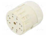 Connector: M23; contact insert; PIN: 9(1+8); female; crimped; 200V HARTING