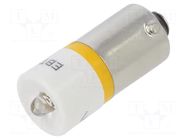 LED lamp; yellow; BA9S,T10; 24÷30VDC; plastic; -20÷60°C CML INNOVATIVE TECHNOLOGIES