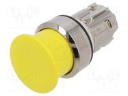 Switch: push-button; 22mm; Stabl.pos: 1; yellow; none; IP67; 3SU1.5 SIEMENS