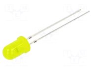 LED; yellow; 5mm; 1120÷1560mcd; 30°; Front: convex; 3÷5VDC; -30÷85°C OPTOSUPPLY