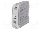 Power supply: switched-mode; for DIN rail; 25W; 5VDC; 5A; IP20 PHOENIX CONTACT