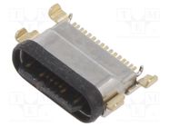 Connector: C; socket; SMT; PIN: 16; horizontal; middle board mount GCT