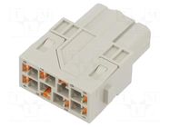 Connector: HDC; module; female; 16A; 400V; Han-Modular®; PIN: 8 HARTING