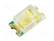 LED; green; SMD; 0603; 250÷800mcd; 2.8÷3.7VDC; 1.6x0.8x0.6mm; 140° QT-Brightek Corporation