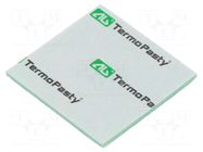 Tape: heat transfer; W: 30mm; L: 30mm; Thk: 1mm; 2.4W/mK AG TERMOPASTY