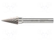 Rotary burr; Ø: 10mm; L: 65mm; Holder: plunger; 6mm; metal ALPEN-MAYKESTAG