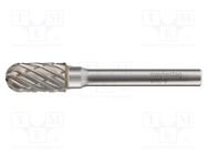 Rotary burr; Ø: 6mm; L: 50mm; metal; Working part len: 14mm; rod 6mm ALPEN-MAYKESTAG