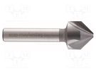 Countersink; cemented carbide; Mounting: rod 10mm; 19.5mm ALPEN-MAYKESTAG