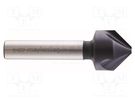 Countersink; cemented carbide; Mounting: rod 10mm; 25mm ALPEN-MAYKESTAG